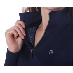 Ride T-shirt fra QHP Thermo  "Loua" porto rd eller navy