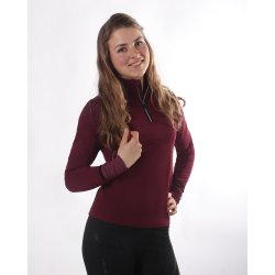 Ride T-shirt fra QHP Thermo  "Loua" porto rd eller navy