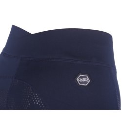Ridetights med full silikone grib fra QHP - navy 