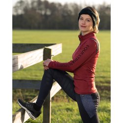  Ridebluse vinter m lille lynls  fra QHP "Mirre"  Thermal  - Bordeaux