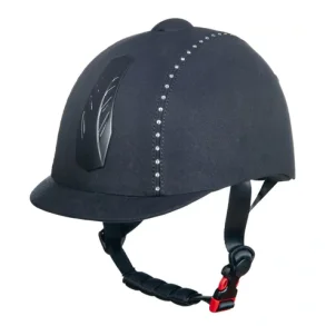 Choplin ridehjelm med krystaller og drejeknap justering 