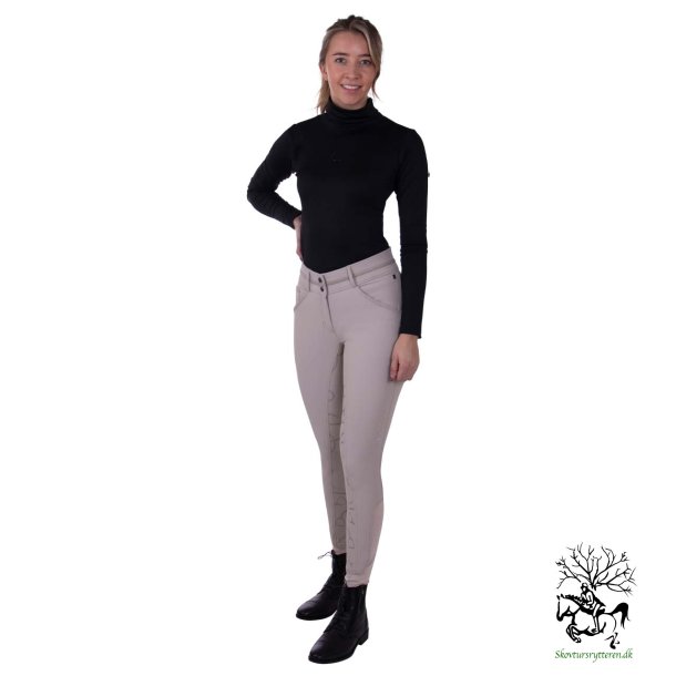 Vinter ridebukser i elegant design fra QHP "Carrie" beige 