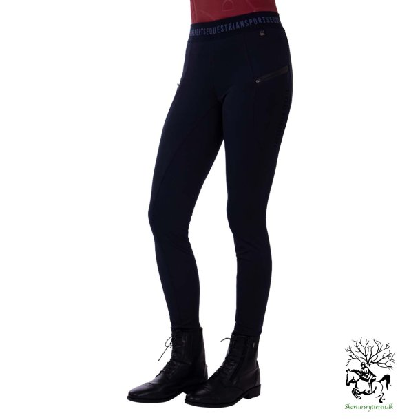 Ridetights i sporty look  fra QHP "Milou" Navy bl