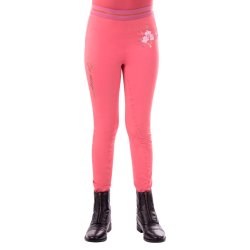 Ridetights med full grib fra QHP til Junior i navy eller gammel rosa