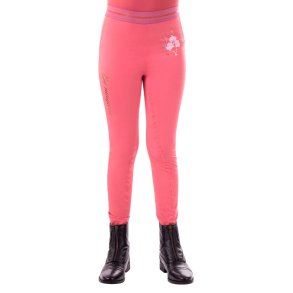 Ridetights med full grib fra QHP til Junior i navy eller gammel rosa