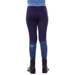 Ridetights med full grib fra QHP til Junior i navy eller gammel rosa