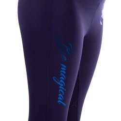 Ridetights med full grib fra QHP til Junior i navy eller gammel rosa