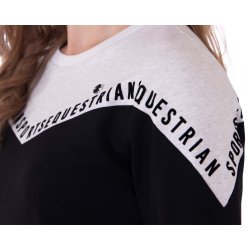 Sweater i strik med flotte detaljer fra QHP "Noena" Sort 