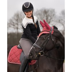 Sweater i strik med flotte detaljer fra QHP "Noena" Sort 