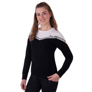 Sweater i strik med flotte detaljer fra QHP 