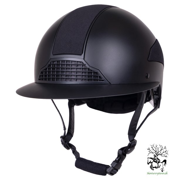 Ridehjelm med justerbar knap "Austyn" fra QHP  i sort eller bl 