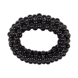 Hrbnd med perler i hvid eller sort 