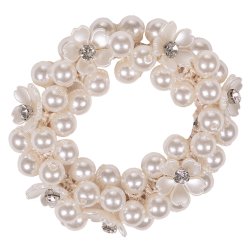 Hrbnd med perler , blomst og similisten fra QHP