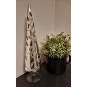 Juletr i slv med glimmer blade - 35 cm hj