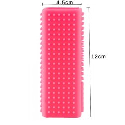 Hrfjerner til pelsdyr f.eks hund og kat i pink silikone