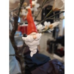 Julemnd ophng til f.eks trolgren , gitter eller juletr - ca 12 cm 