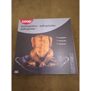 Kyllingholder til ovn eller grill med drybbakke til fedtet eller l