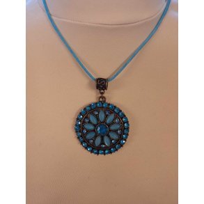 Halskde med blomst fra Glamour Bl