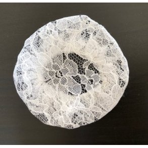 Hrnet hvid med blomster