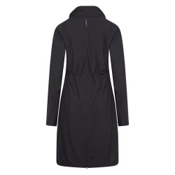 Regnjakke fra Euro-Star i vandtt materiale med rideslidser "Sandi" sort 