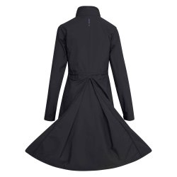 Regnjakke fra Euro-Star i vandtt materiale med rideslidser "Sandi" sort 