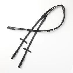 Tjle med indvvet gummi og stoppere fra By Weber brun eller sort.