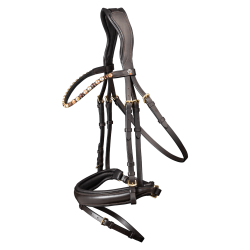 Trense med tilbagetrk fra Waldhausens X-Line serie  "Goldheart"