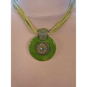 Halskde med sol fra Glamour Grn