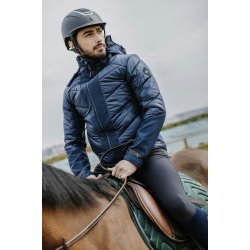 Jakke i genbrugs materiale unicex fra EQUITHME "CHRIS" Navy bl