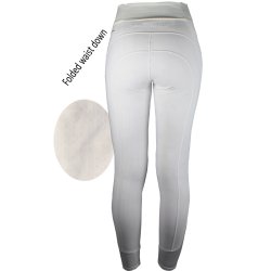 Ridetights fra Mink Horse med eller uden fold ned talje "SHOW-OFF"  Hvid