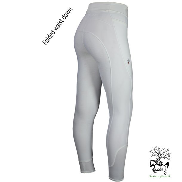Ridetights fra Mink Horse med eller uden fold ned talje "SHOW-OFF"  Hvid
