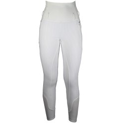 Ridetights fra Mink Horse med eller uden fold ned talje "SHOW-OFF"  Hvid