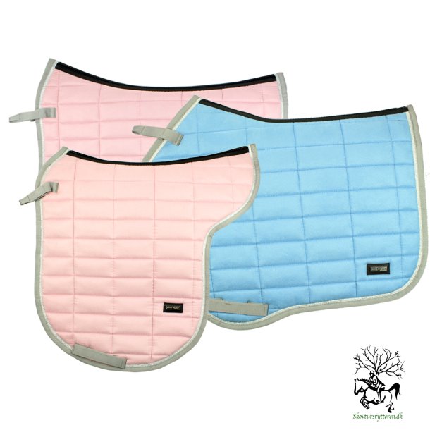  Underlag sueded  fra Mink Horse "SUMFUN " Rosa eller Sky Bl - spring eller dressur 