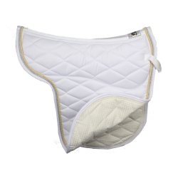 Underlag med memory-skum samt ventilation fra Mink Horse "MmAir" i hvid 