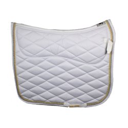 Underlag med memory-skum samt ventilation fra Mink Horse "MmAir" i hvid 