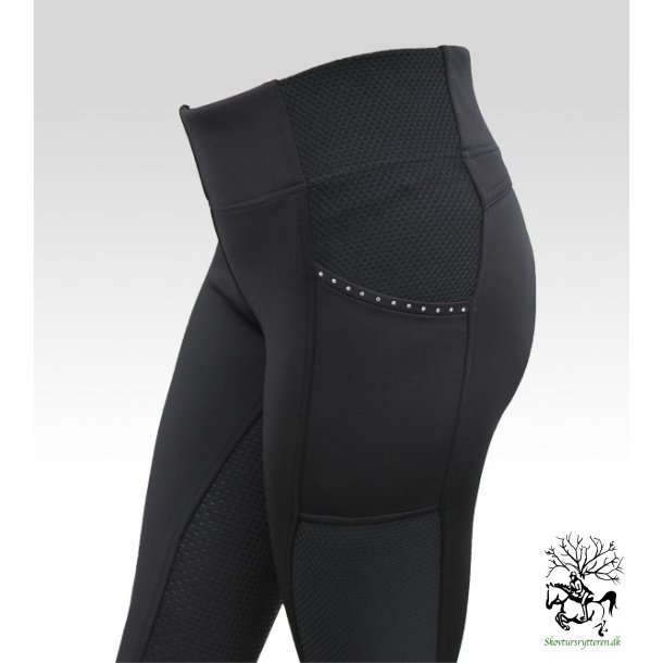 Ridetights med krystaller fra Campus NU ogs i PLUS SIZE