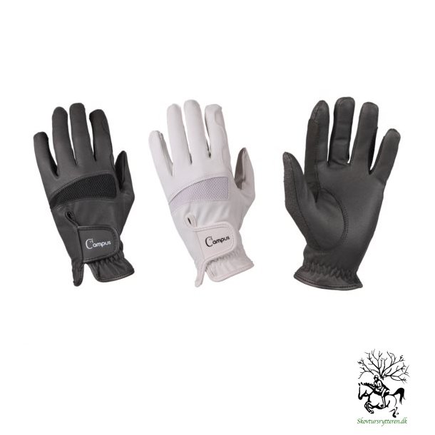 Handske fra Campus i hvid eller sort  kalveskind