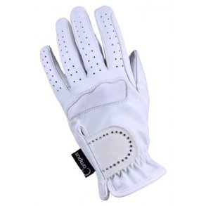 Handsker i lder til stvne med sten fra campus i hvid