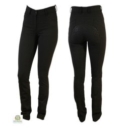 Jodhpur Ridebuks med full grib fra Campus med meget stretch Sort 