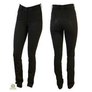 Jodhpur Ridebuks med full grib fra Campus med meget stretch Sort 