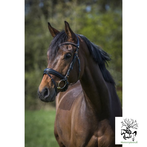 Trense med Rose Guld Krystaller fra ByWeber -  "Charlot sw"