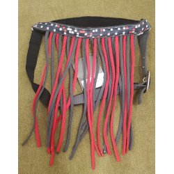 Fluepandebnd med elastisk halsrem fra QHP i flere farver