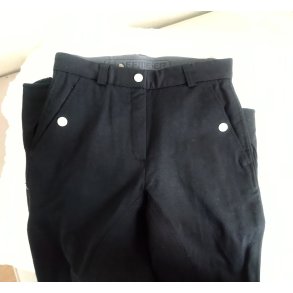 Ridebukser fra Hoffmeier med full skind  sort str. 34