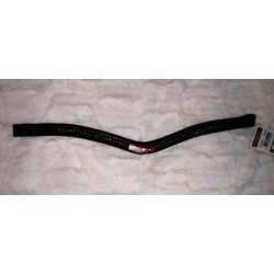 Pandebnd fra IR Sort med guld og brune sten