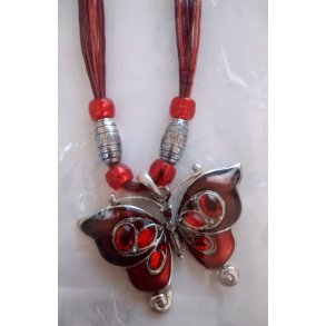 Halskde med sommerfugl fra Fashion Jewelry Rd