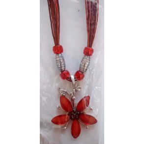 Halskde med blomst fra Fashion Jewelry Rd