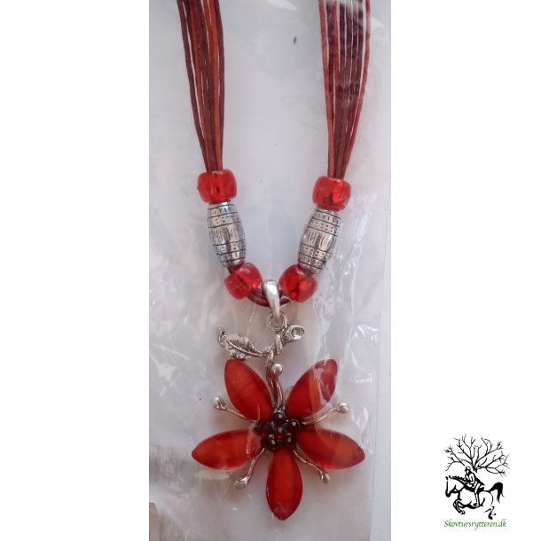 Halskde med blomst fra Fashion Jewelry Rd