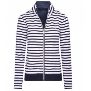 HV Polo Sweat cardigan med striber vendbar 