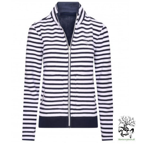 HV Polo Sweat cardigan med striber vendbar "Deauville"