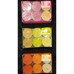 Duft lys fyrfad - store - Pakke med 12 stk - Flere dufte at vlge imellem 